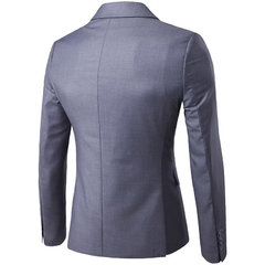 DIHOPE 2020 Men's Fashion Slim Suits Men's Business Casual Groomsman three-piece Suit Blazers Jacket Pants Trousers Vest Sets - comprar online