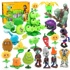 Imagem do New Role Plants Pea shooting Zombie 2 Toys Full Set Gift for Boys Ejection Anime Children's Dolls Action Figure Model Toy No Box