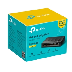 Hub Switch Tp-link LS1005G 5 Portas - Preto (10/100/1000Mbps) na internet