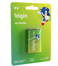 BATERIA ALCALINA 9V EMBALAGEM C/1 82158 ELGIN