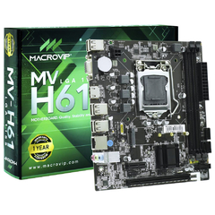 Placa Mãe Macrovip MV-H61 Socket LGA 1155 / VGA / DDR3