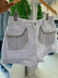 Conjunto branco strass na internet