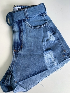 Short cinto jeans - comprar online