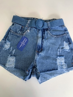 Short cinto jeans