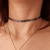 Choker de escamas folheada Isa