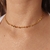 Choker de medalhas folheada a ouro 18k