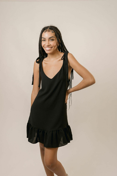 Vestido Sagres Crepe Preto