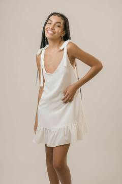 Vestido Sagres Crepe Branco na internet