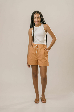 Shorts Yin Algodão Caramelo - comprar online