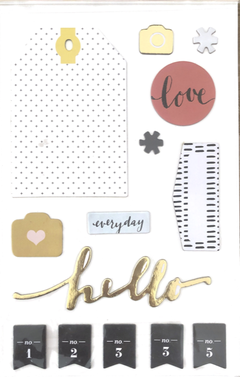 Cartelas de adesivos em papel grosso (scrapbooking) - Yume Lojinha | Coisinhas fofas e lindas