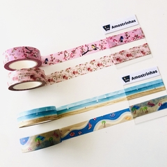 Dupla de amostrinhas de washi tape - primavera verão