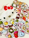 Envelope com 45 adesivos - Hello Kitty