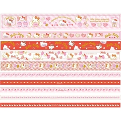 Kit com 10 washi tapes - Hello Kitty na internet