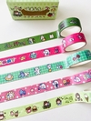 Kit com 5 washi tapes - komi