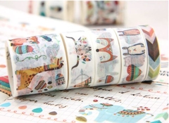 Kit com 10 washi tapes - festa na floresta - comprar online