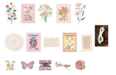 Pacote com 30 itens decorativos - rose garden na internet