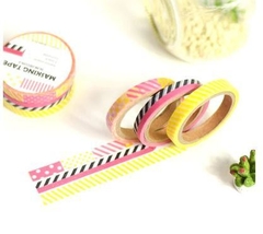 Trio washi tapes - estampas diversas - comprar online