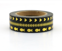 Trio washi tapes - gold foil - loja online