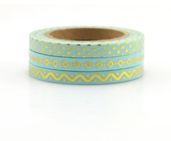 Trio washi tapes - gold foil na internet