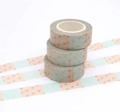 Washi tape - florzinhas azuis