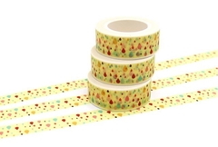 Washi tape - amarelinho com gotinhas