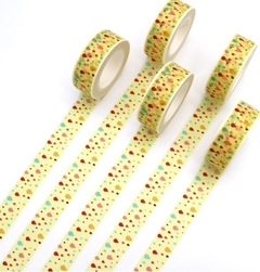 Washi tape - amarelinho com gotinhas - comprar online