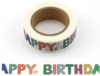 Washi tape - Happy Birthday