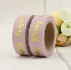 Washi tape - semana gold foil - comprar online