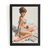 Quadro Vintage Mulher na Praia - comprar online