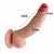 Penis Vibrador Curvo Ventosa e Escroto 15 x 3,5cm Sensual - RP15-1 - comprar online
