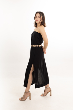 Vestido Fenda Preto - loja online