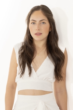 Cropped Triangular Off White