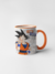 Caneca Goku personalizada alça e interior colorida- LARANJA