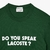 Camiseta Lacoste “DO YOU SPEAK LACOSTE?” - comprar online