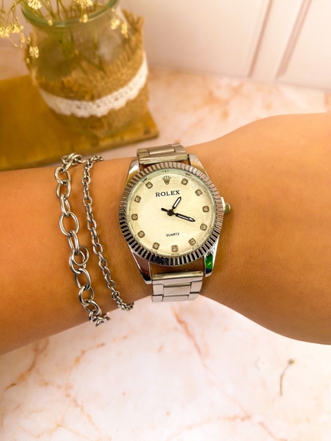 Reloj Rolex de Mujer Gris