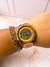 Reloj tipo Casio redondo rose