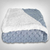 Cobertor Plush com Sherpa Dots - Azul na internet