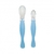 Colher Silicone Ponta Dupla Azul - Clingo