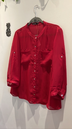 Camisa Transparente Vermelho Cortelle 44 - comprar online