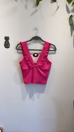 Top Pink Babado Zara M