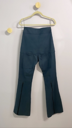 Calça Flare Zíper Azul Alexa G - comprar online