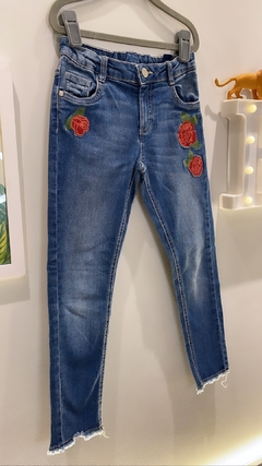 Calça Jeans Rosas OVS 6-7 - comprar online