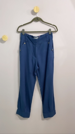 Calça Cenoura Azul Lado Basic 38