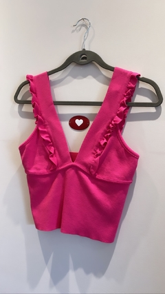 Top Pink Babado Zara M - comprar online