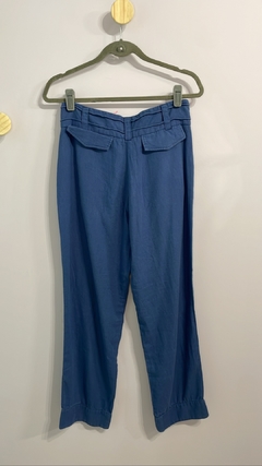 Calça Cenoura Azul Lado Basic 38 - Garimperia