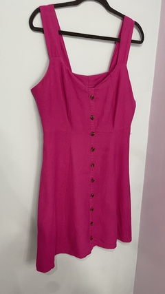 Vestido Rosa Botões M - comprar online