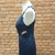 vestido longo azul marinho - tam 42 - adoro - comprar online