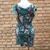 Vestido verde floral - tam p - cantão - loja online