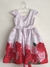 Vestido branco com rosas - tam 4 anos - princesa sereia - loja online