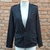 Blazer preto bordado - tam p - pade d